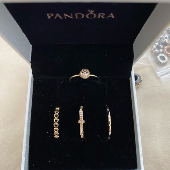 Authentic Pandora 14k Solid Gold Heart & Wings Dangle Charm. 1.5 grams - Picture 6 of 6